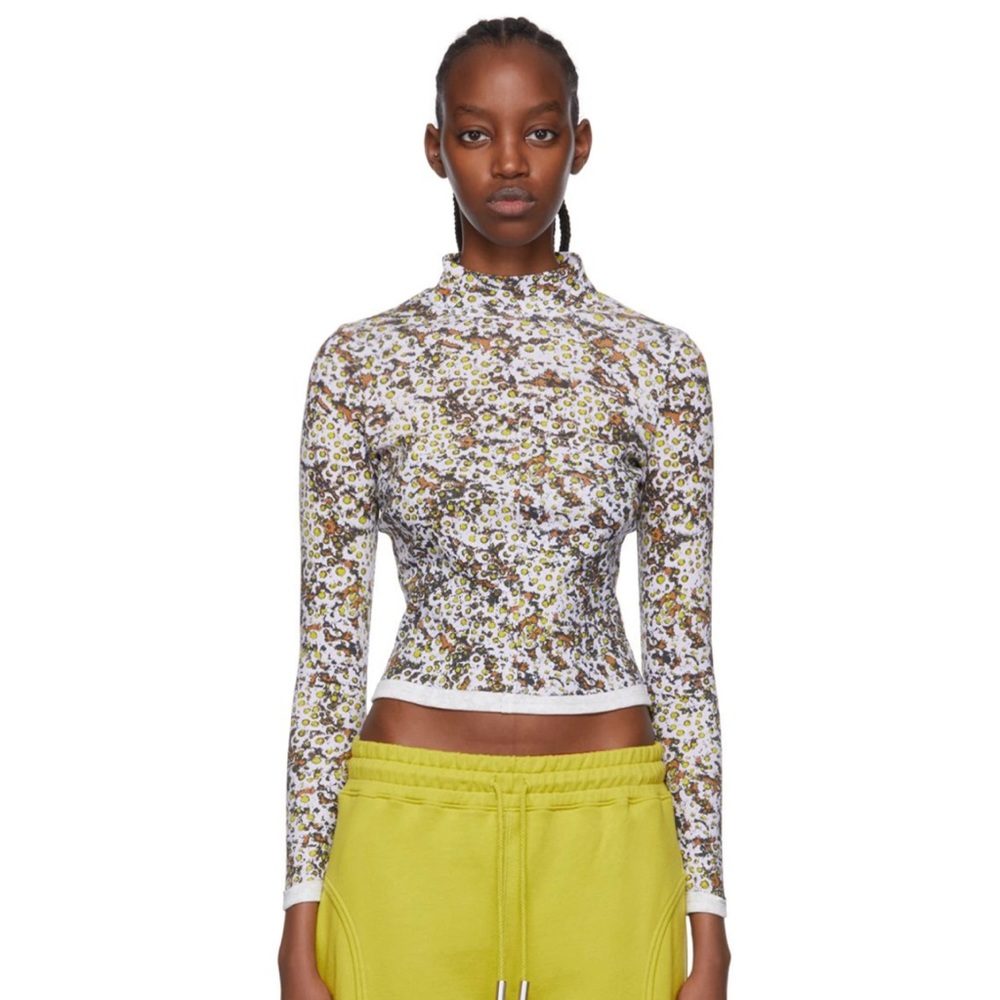 Eckhaus Latta Mock Neck Crop Top